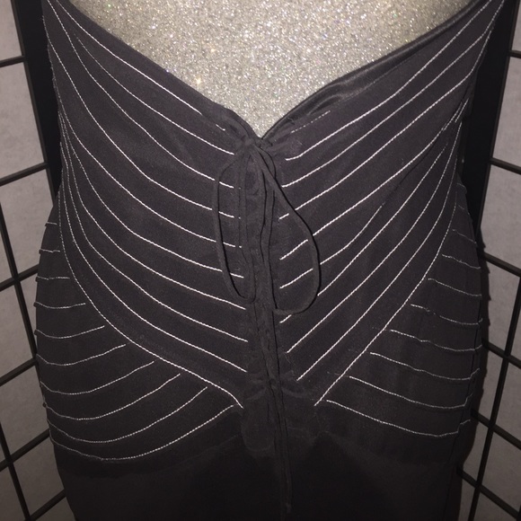 BCBG SILK HALTER TIE BACK HI LOW DRESS SIZ… - Picture 8 of 9